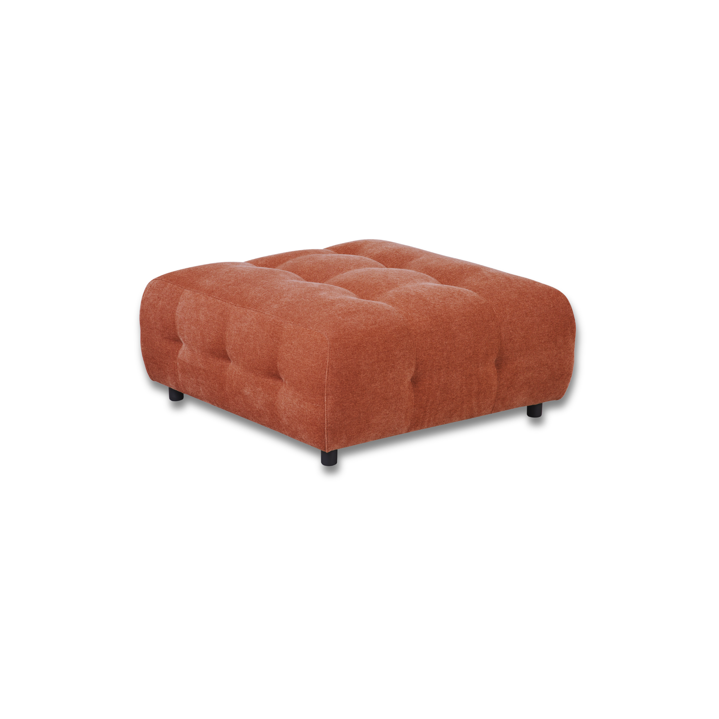 Mina Tufted Ottoman Rusted Orange