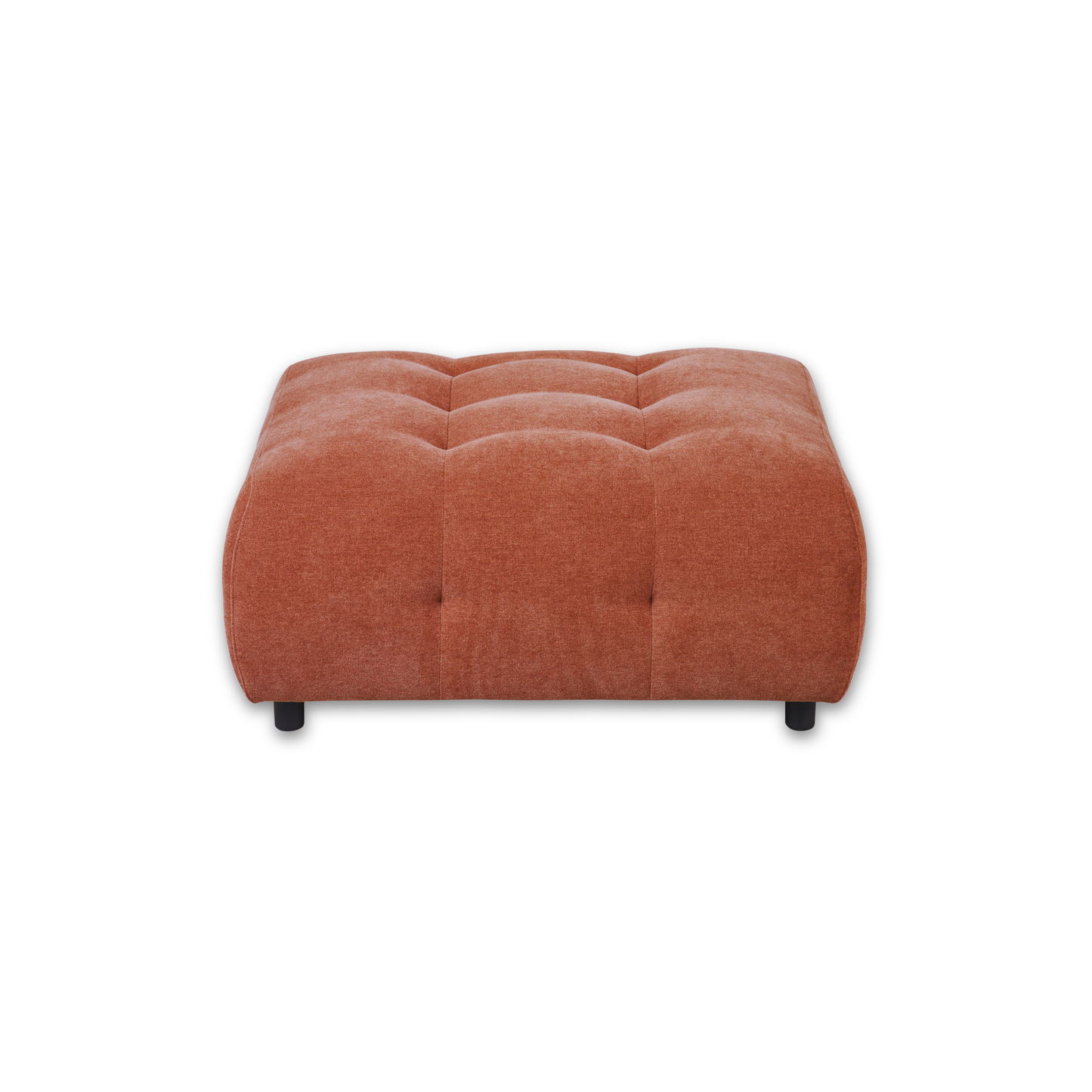 Mina Tufted Ottoman Rusted Orange