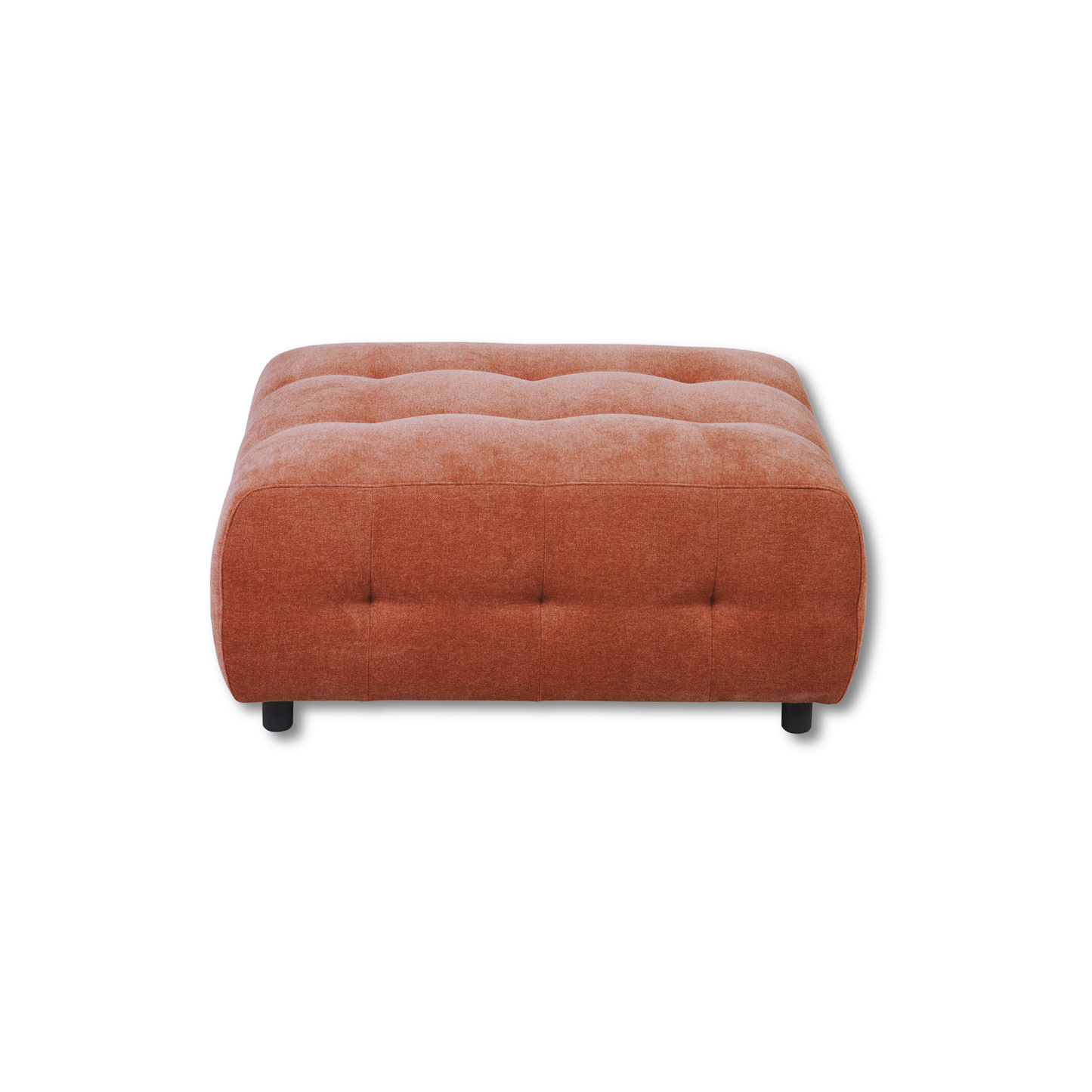 Mina Tufted Ottoman Rusted Orange