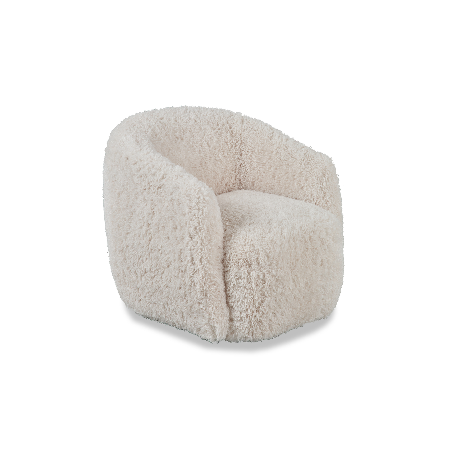 Gela Swivel Armchair Doodle Cream 33"