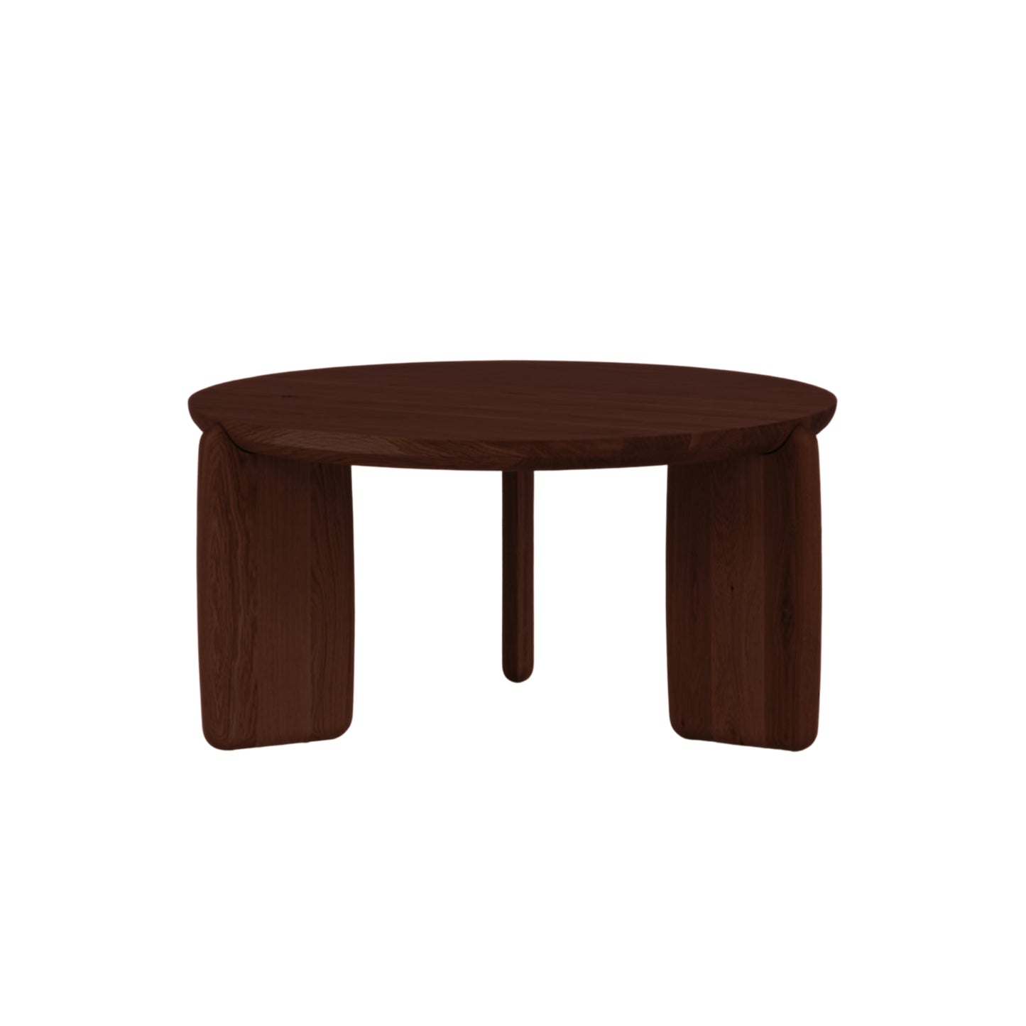 Coffee Table 32" - Solid Wood Deep Walnut