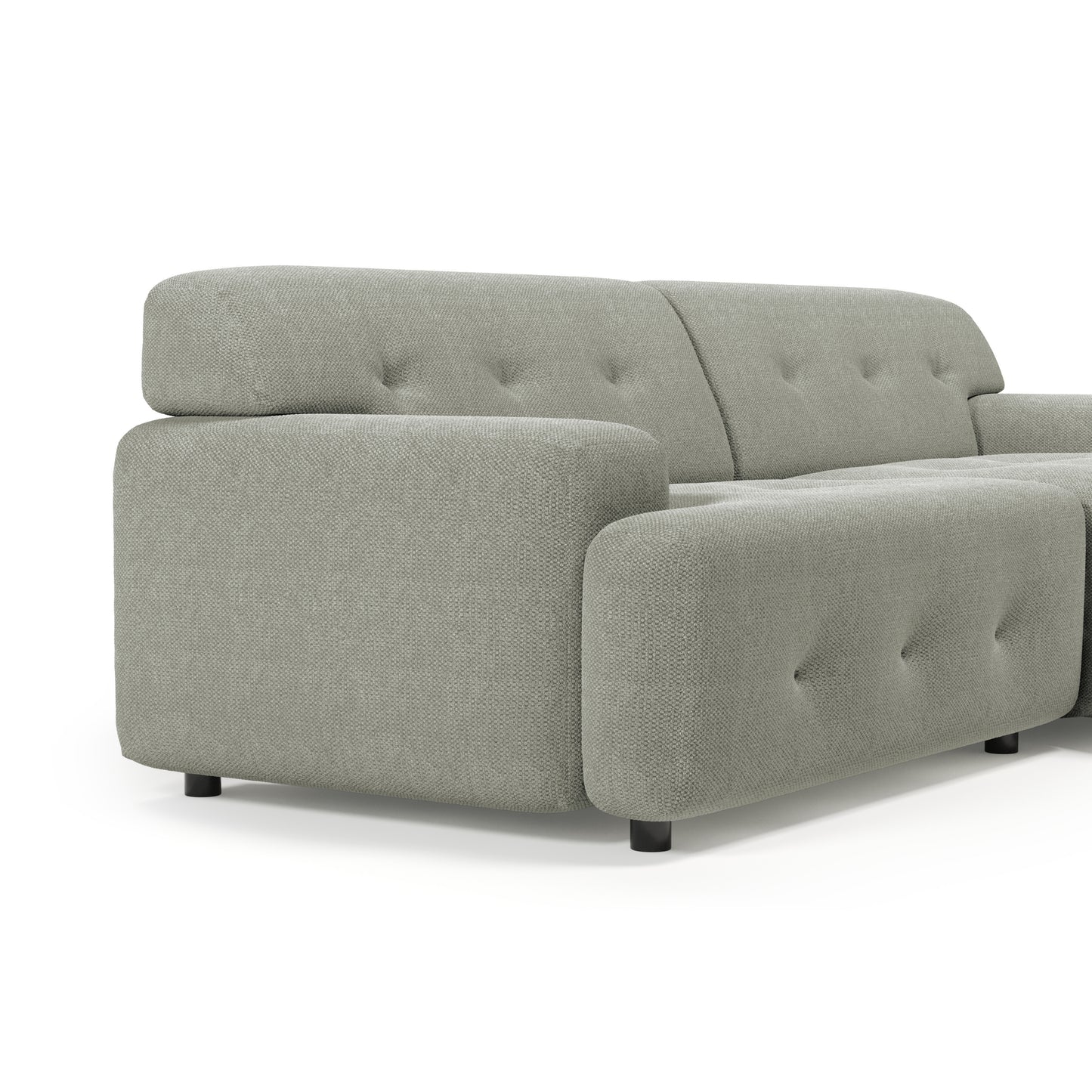Bob Chaise Sectional Performance Fabric Mid-Century Modern