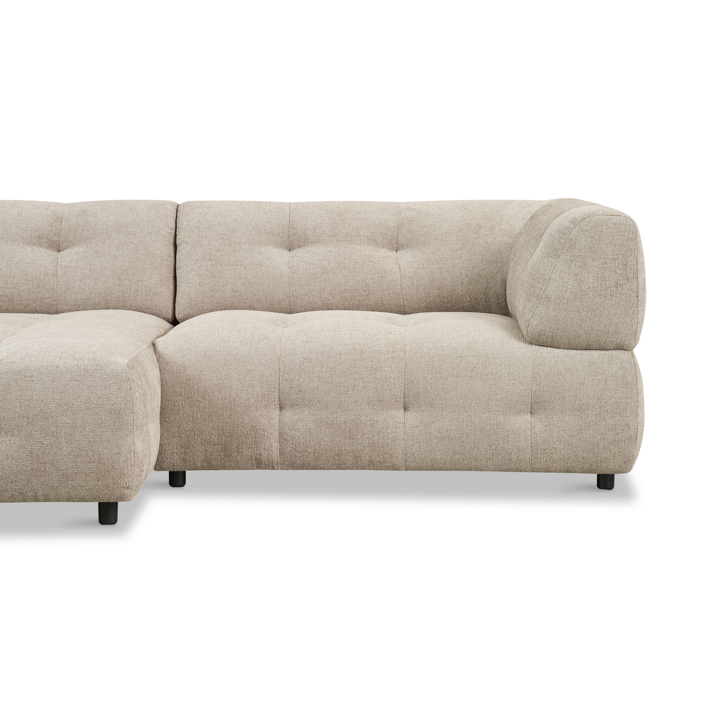 Mina 2-Piece Modern Sectional Ivory 96"