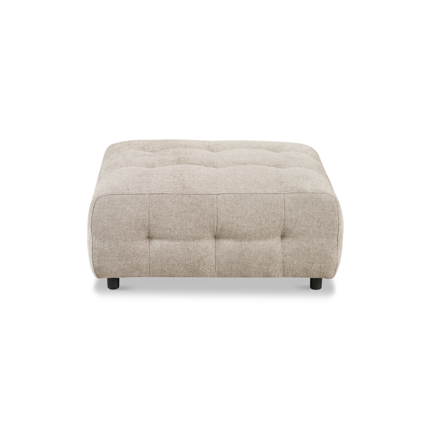 Mina Tufted Ottoman - Sand Beige 35.5"