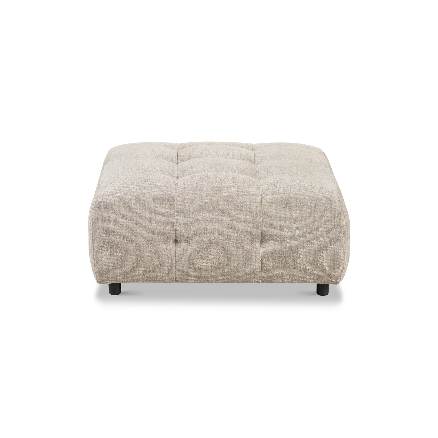 Mina Tufted Ottoman - Sand Beige 35.5"