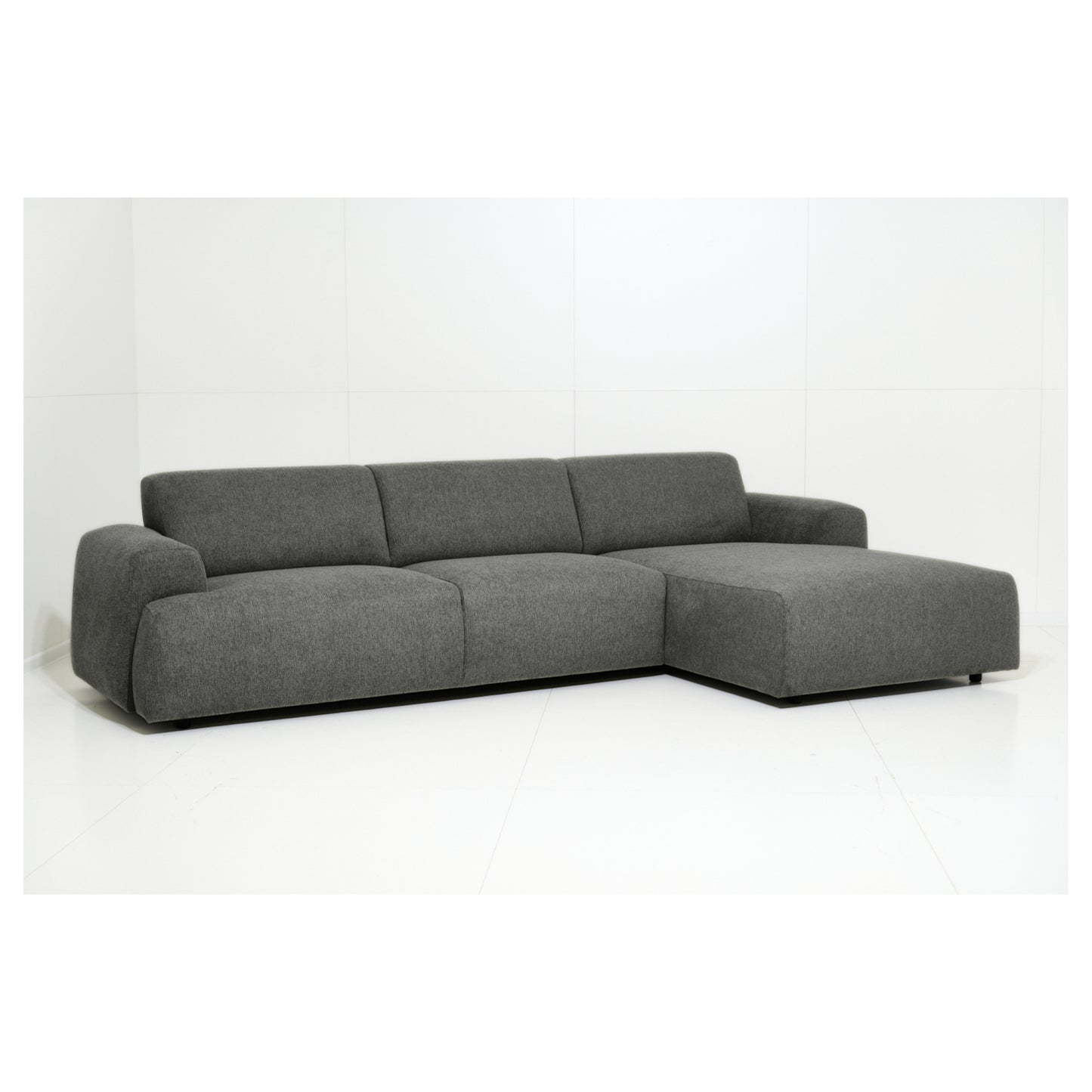 Kanto Sectional 102" - Dark Grey Left Chaise