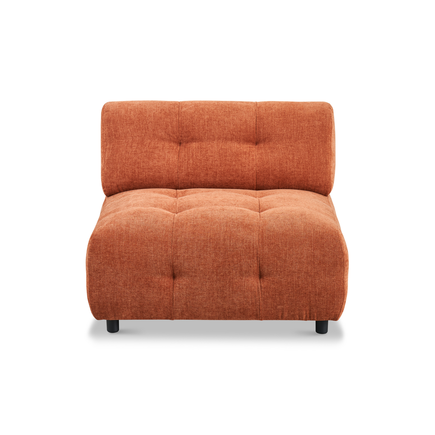 Mina Armless Chair - Burnt Orange 48"