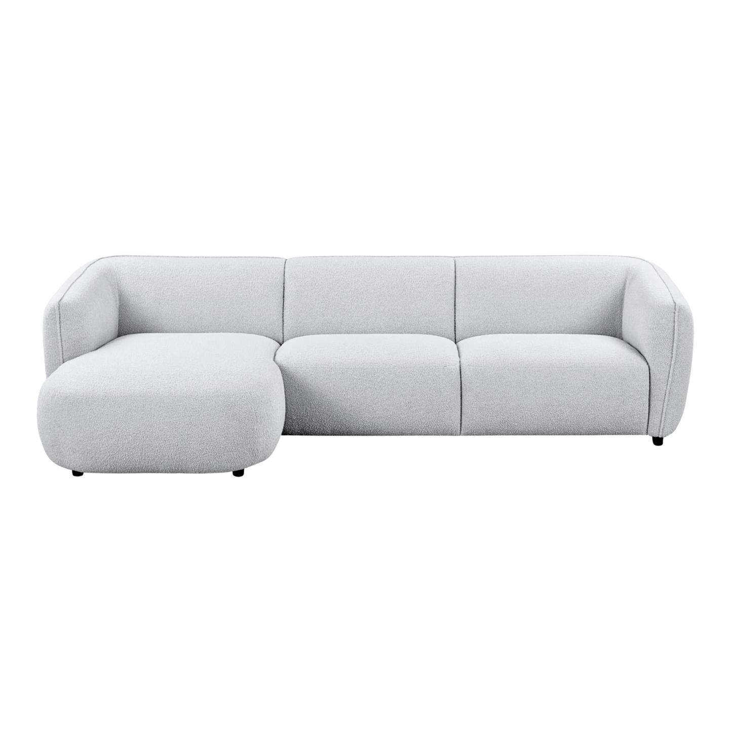 Loures 2-Piece Sectional Left Light Grey 110"
