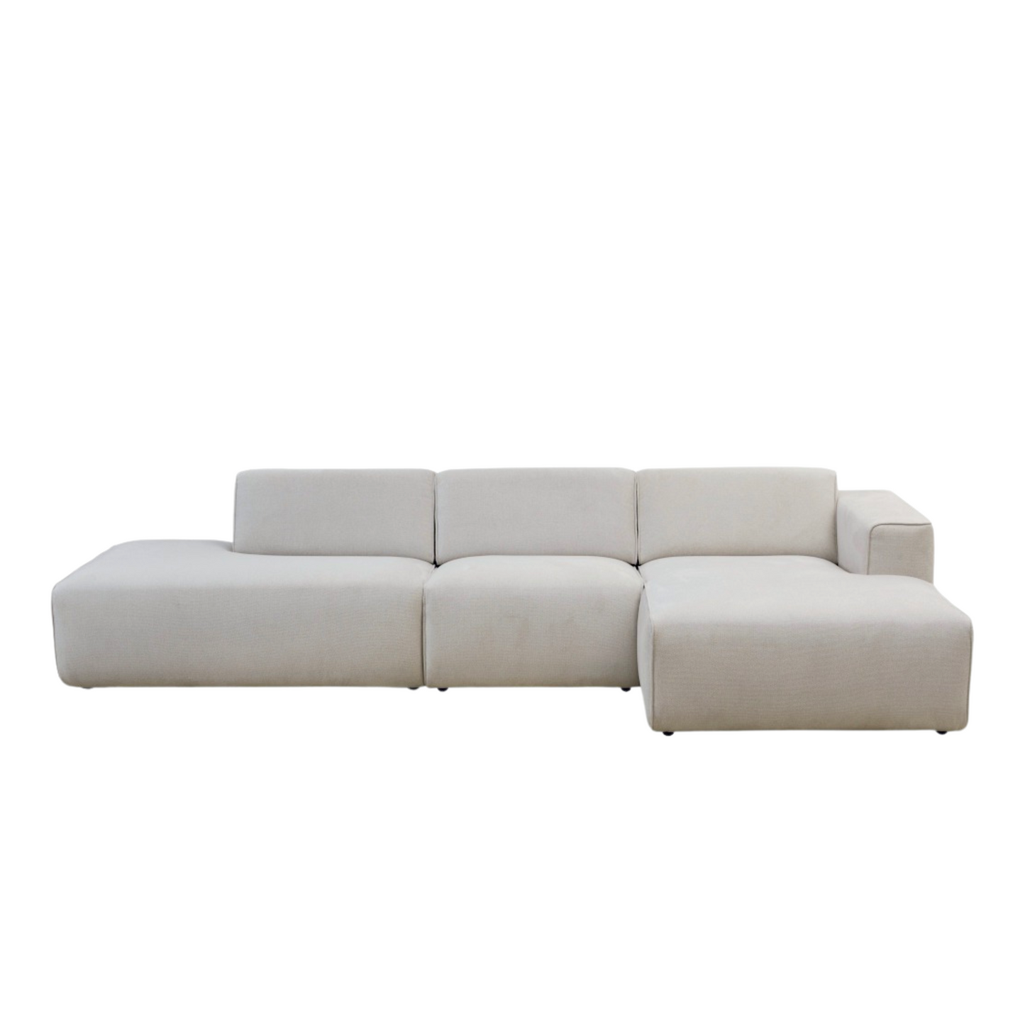 Enjoy Modular Sofa with Open-End Performance Fabric Soft-Grey