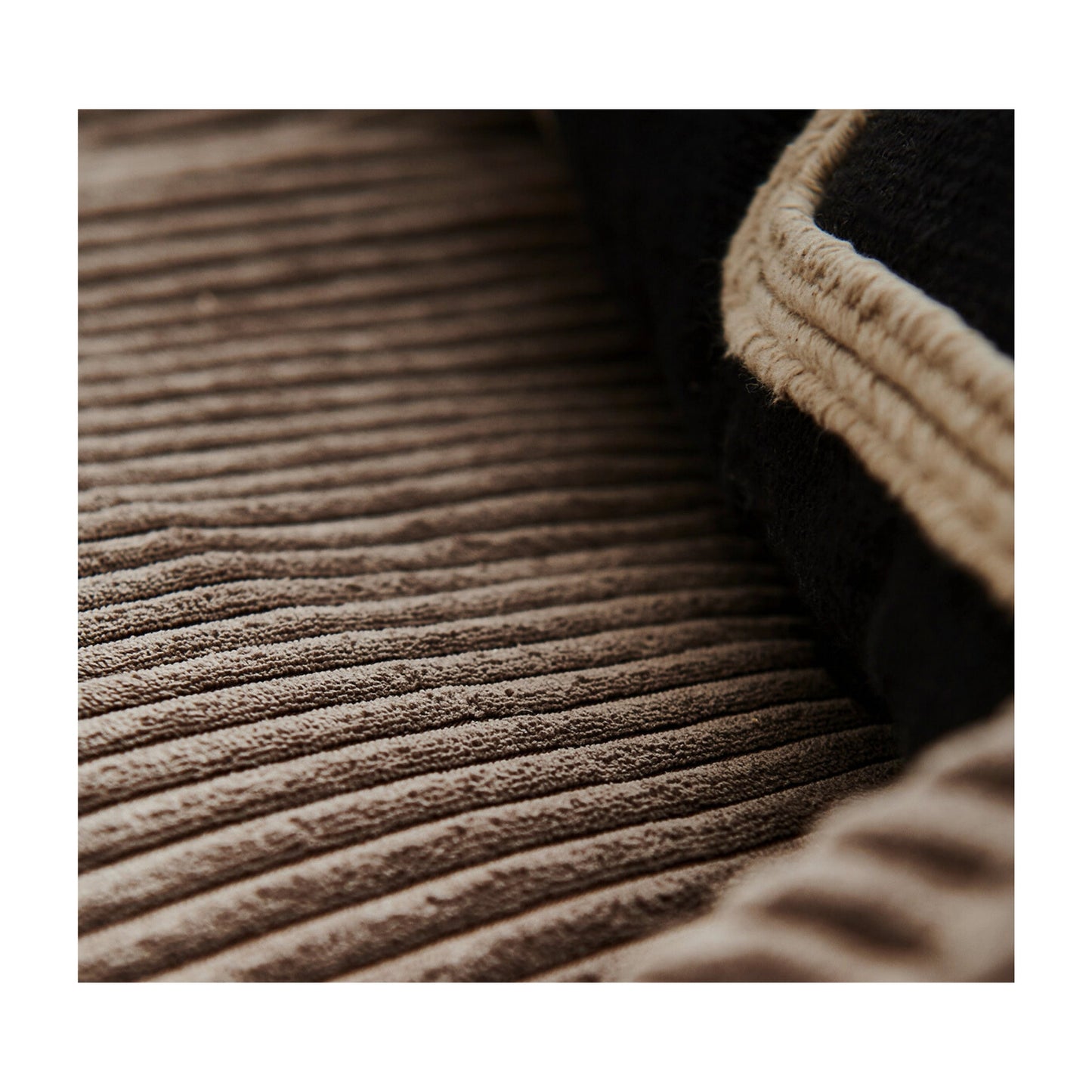 Kiel 2-Piece Modular Sofa 90.5" Velvet Truffle Corduroy