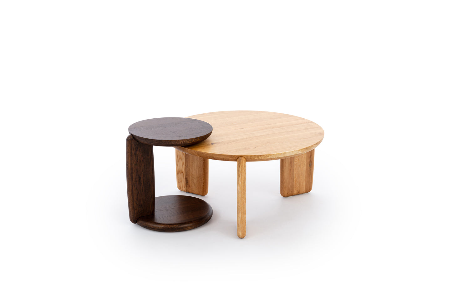 Tono Side Table 16" - Solid Wood, Oil Walnut