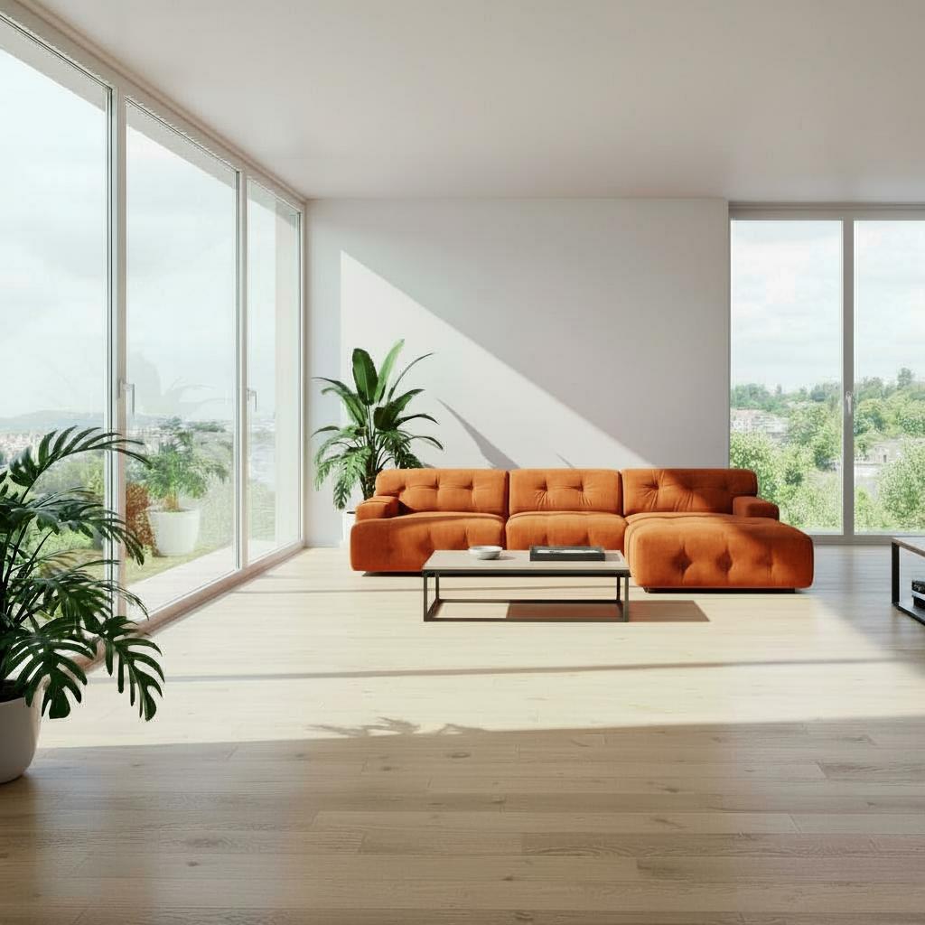 Bob Chaise Sectional Performance Fabric Mid-Century Modern