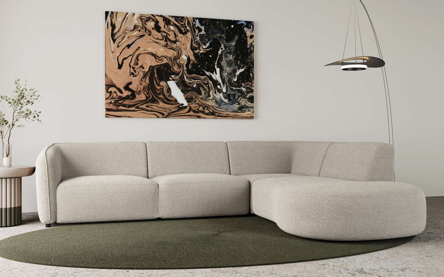 Loures 3-Piece Sectional Sofa 107"