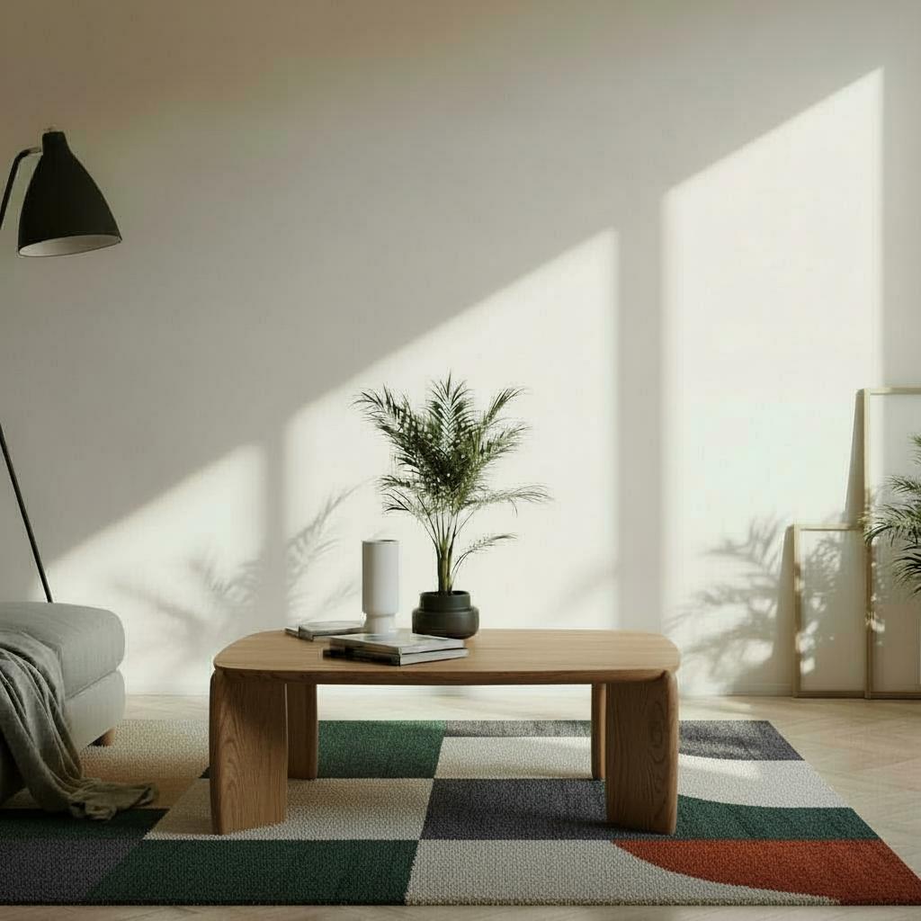 Tono Coffee Table 43" - Solid Wood, Oil Matt