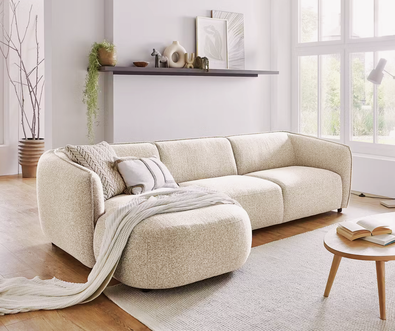 Modern Dark Green Sectional Enjoy