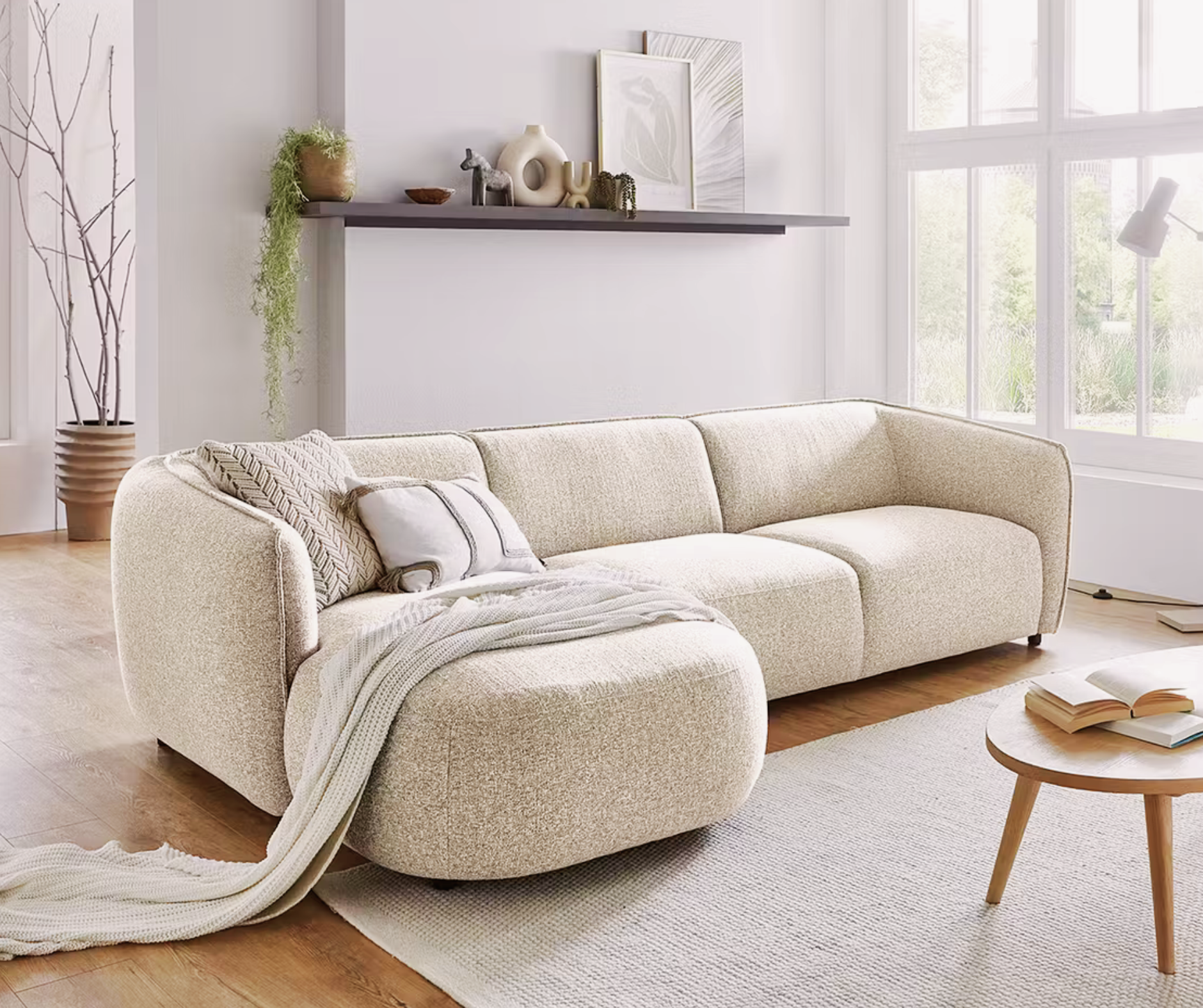 Modern Dark Green Sectional Enjoy