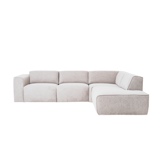 Enjoy Sectional 122" - Sand Grey Right Open-End