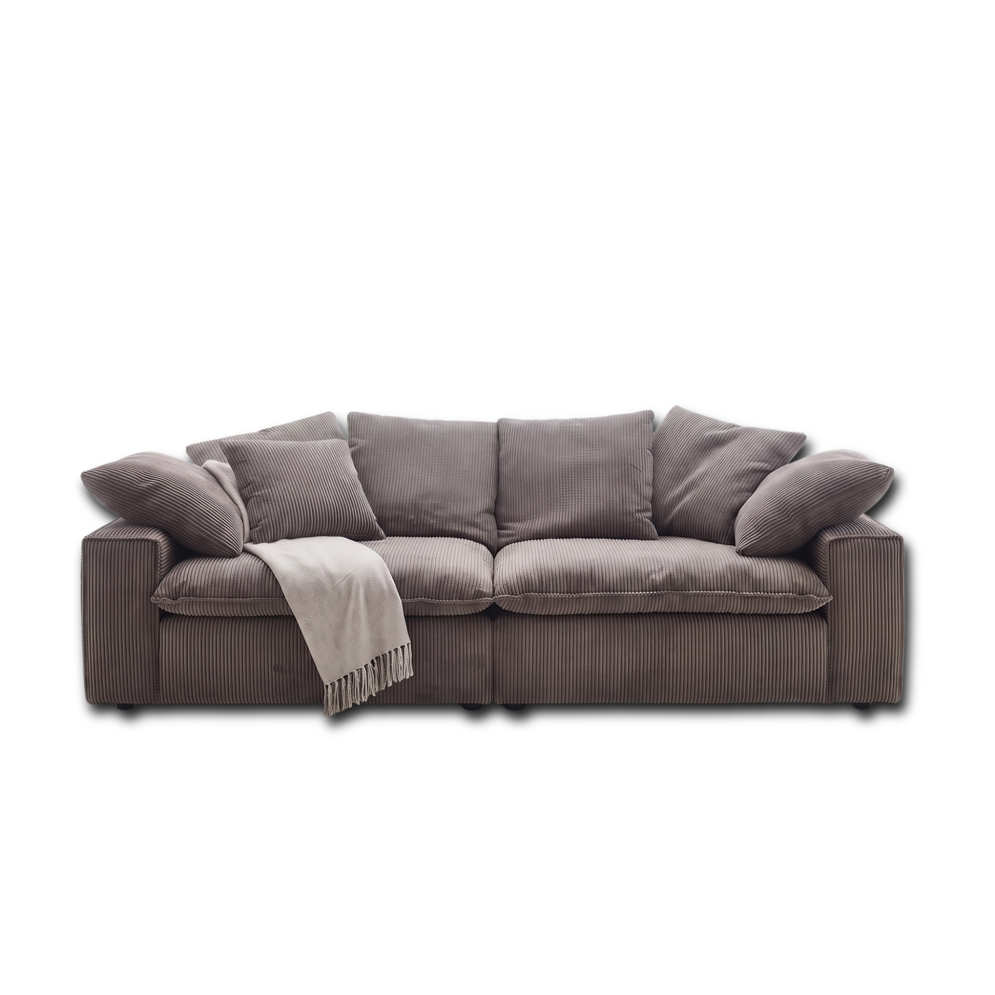 Kiel 2-Piece (90") Cloud Sofa Corduroy
