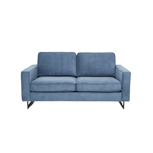 2-Seater Sofa Pinto 65" Corduroy Light Blue