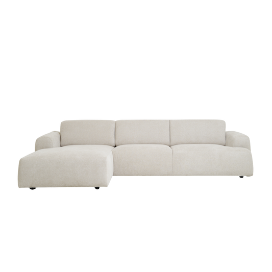 Kanto Sectional 102" - Cream Left Chaise