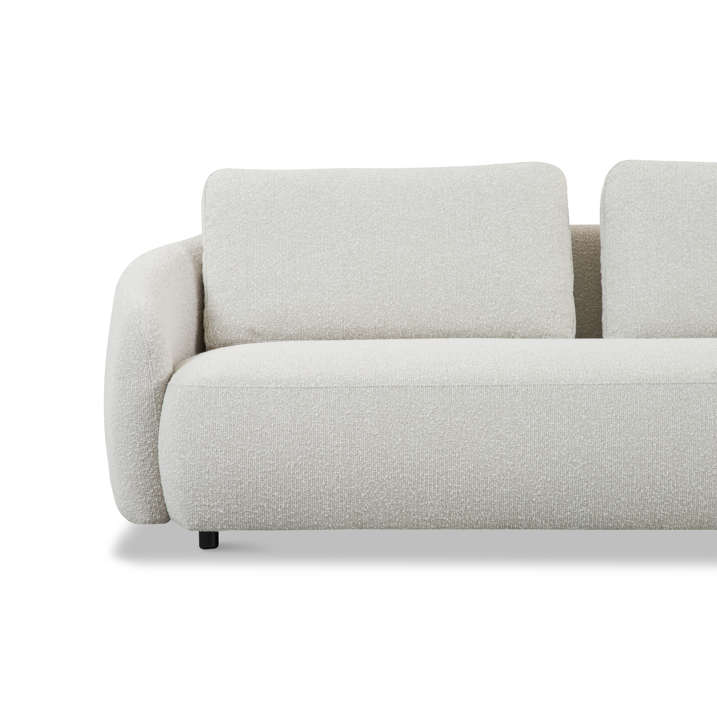 Olbia White/Stone Sofa 89"