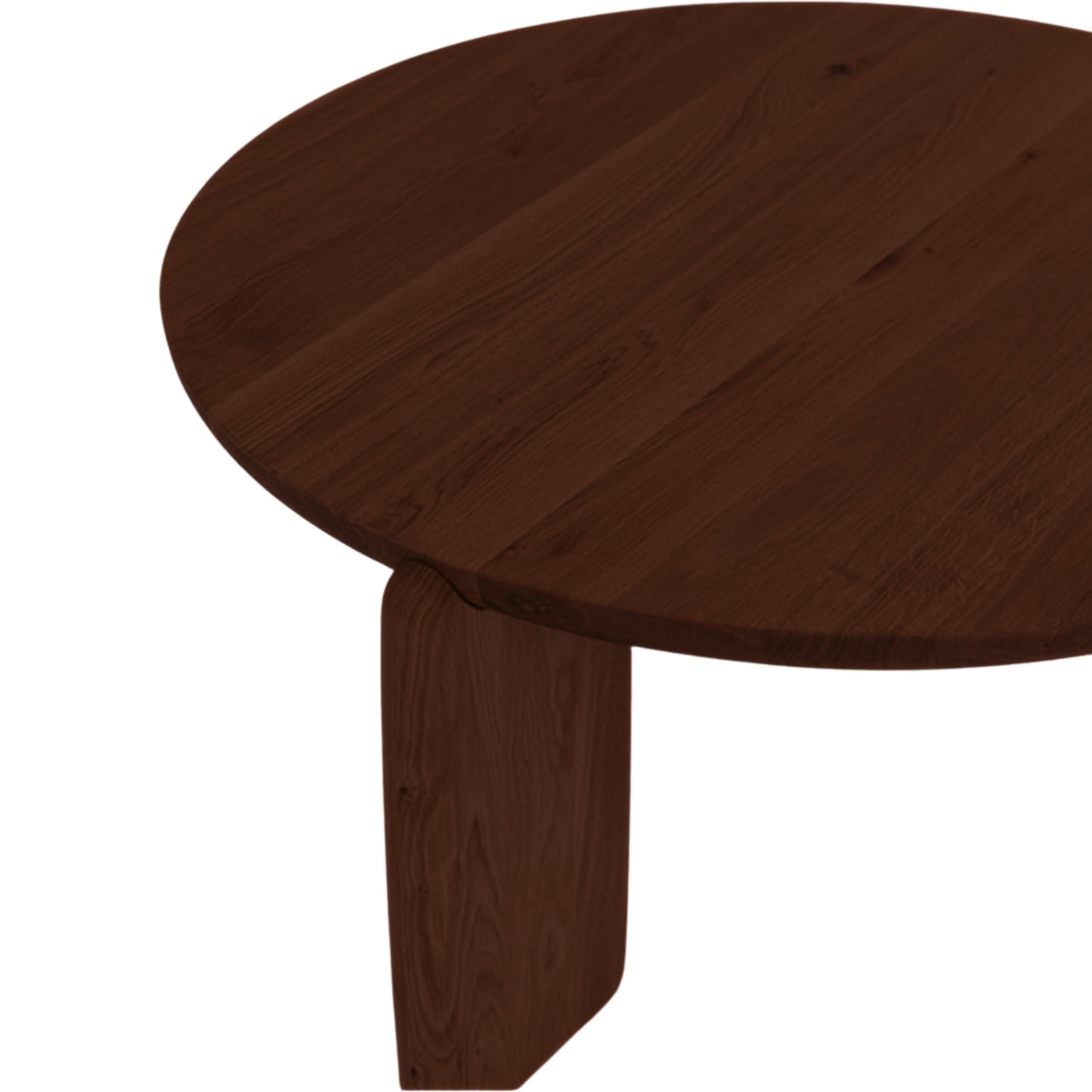 Coffee Table 32" - Solid Wood Deep Walnut