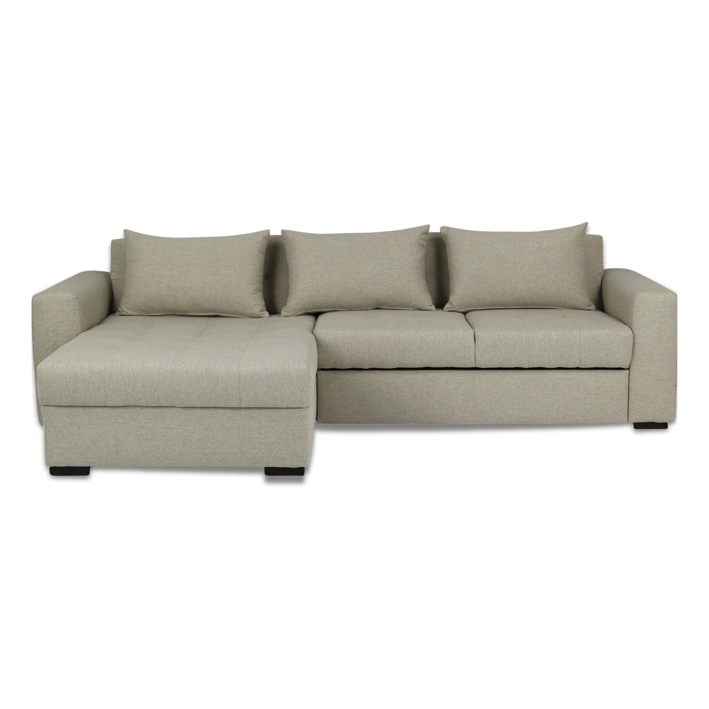 Otello Sleeper Chaise Sofa 106" Khaki