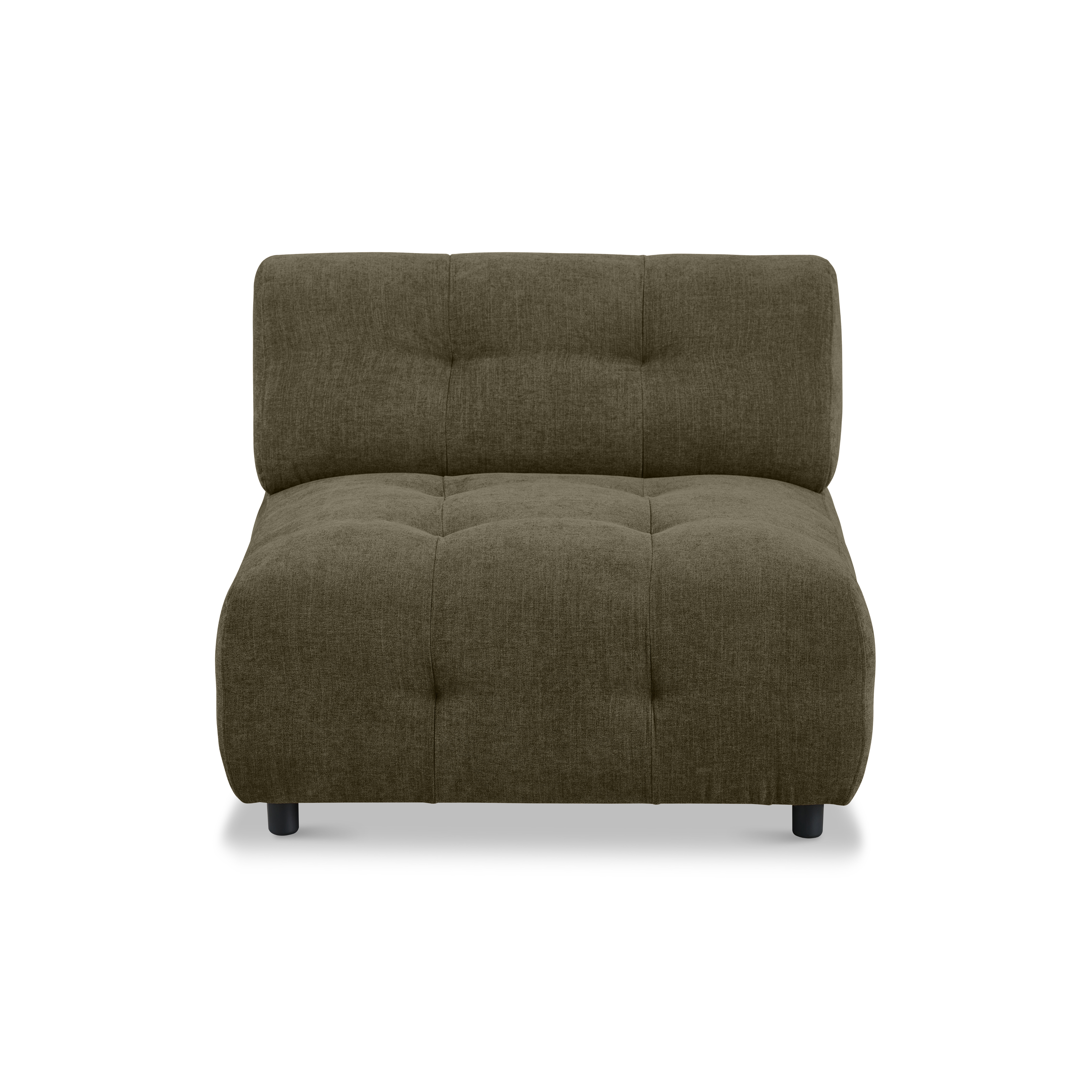 Mina Armless Modular Chair 48" Performance Chenille Moss Green