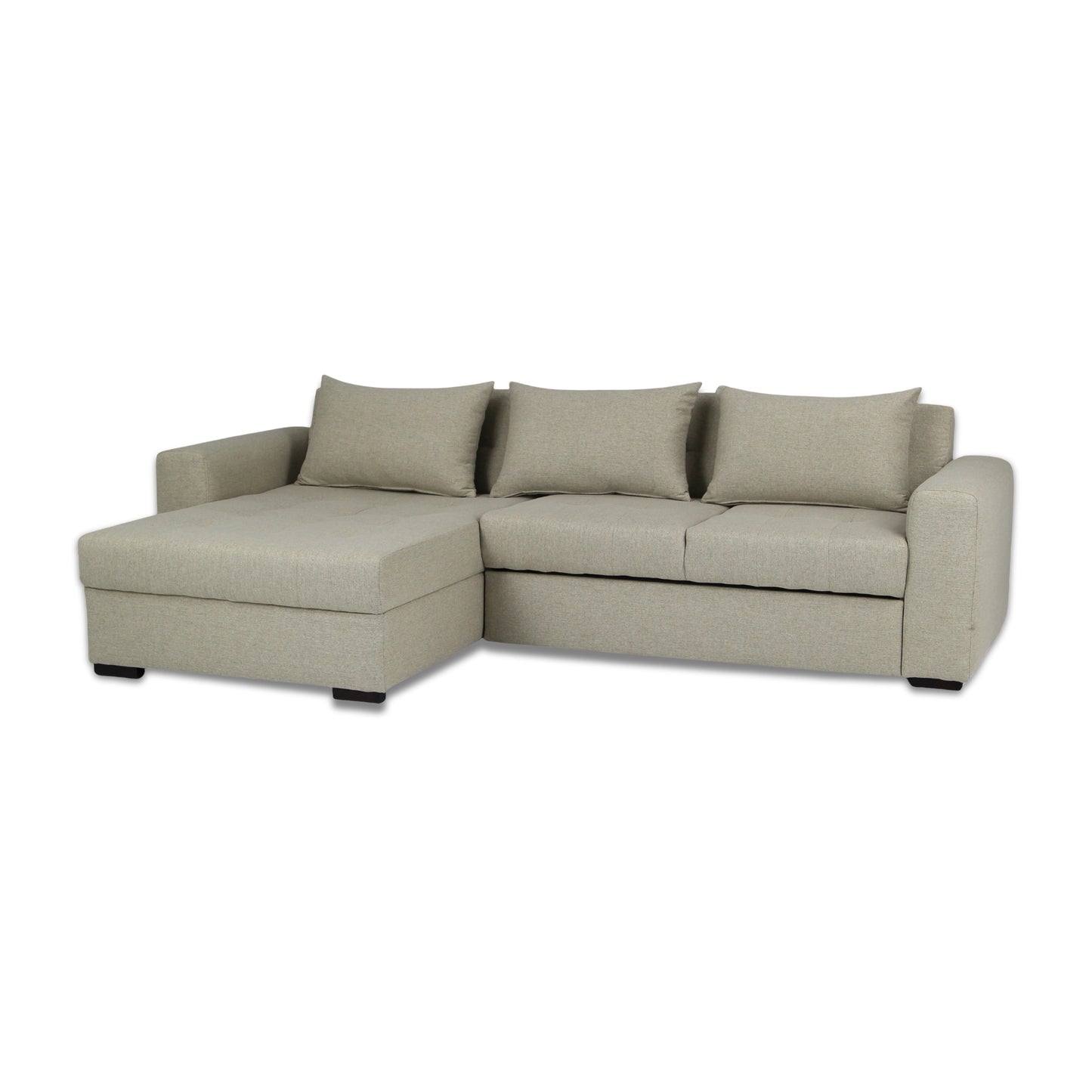 Otello Sleeper Chaise Sofa 106" Khaki