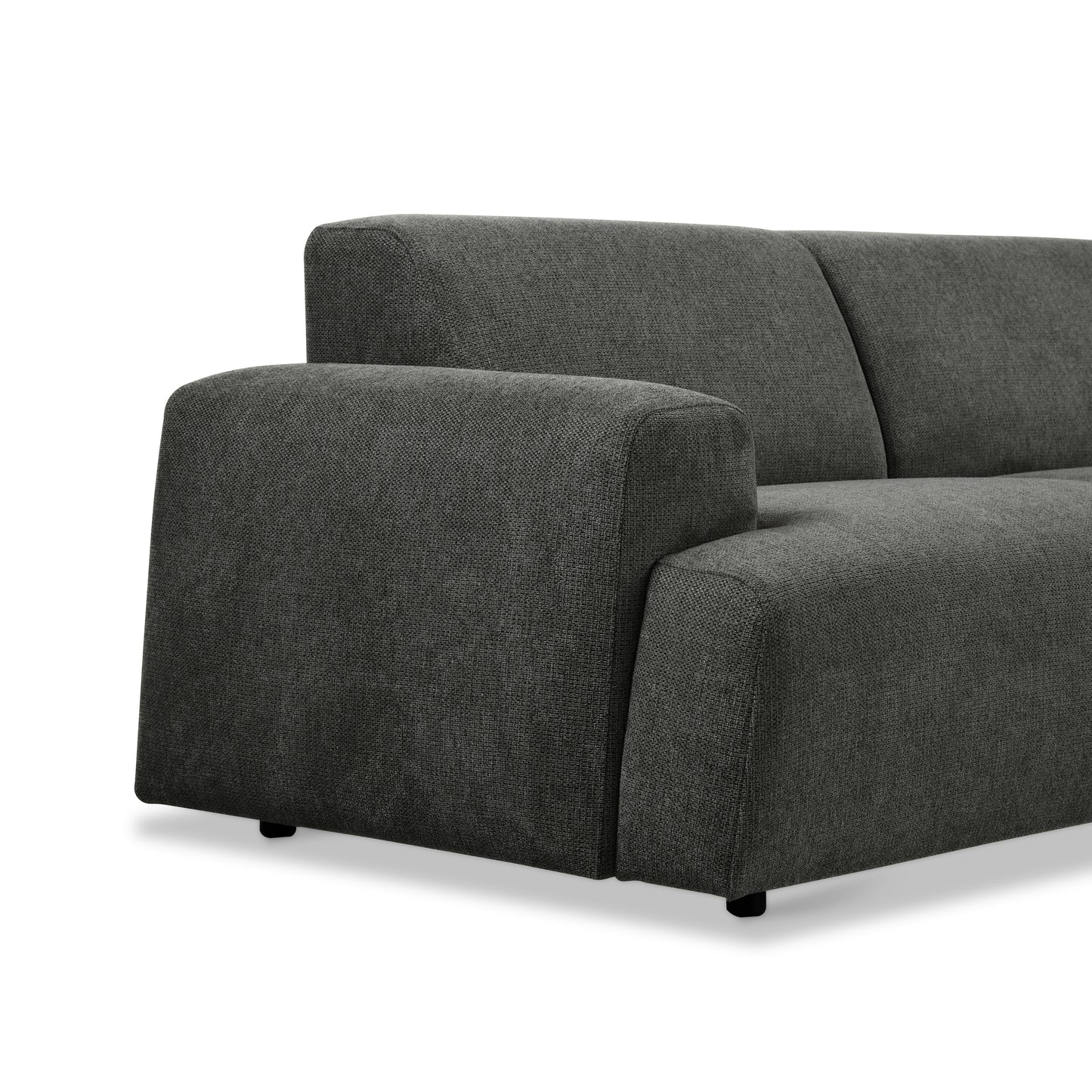 Kanto Sectional 102" - Dark Grey Left Chaise