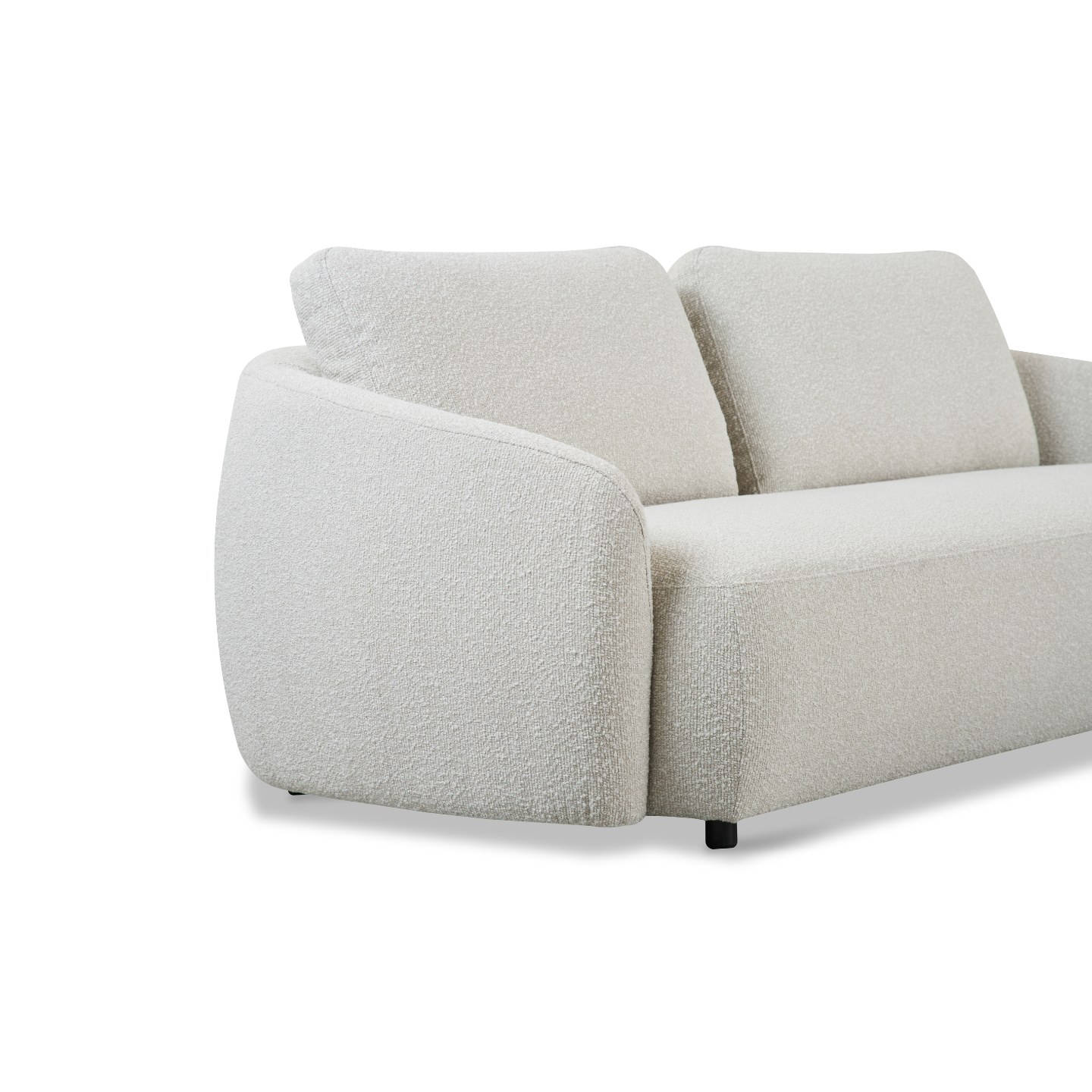 Olbia White/Stone Sofa 89"