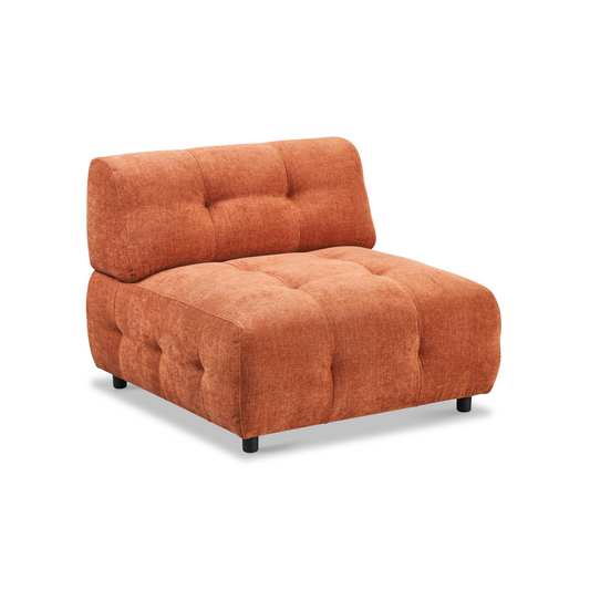 Mina Armless Chair - Burnt Orange 48"