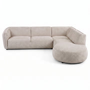 Loures Open-End (108") Sectional Sofa Beige Boucle