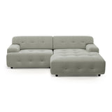 Bob 1,5-seater sofa with chaise-longue Mito 180