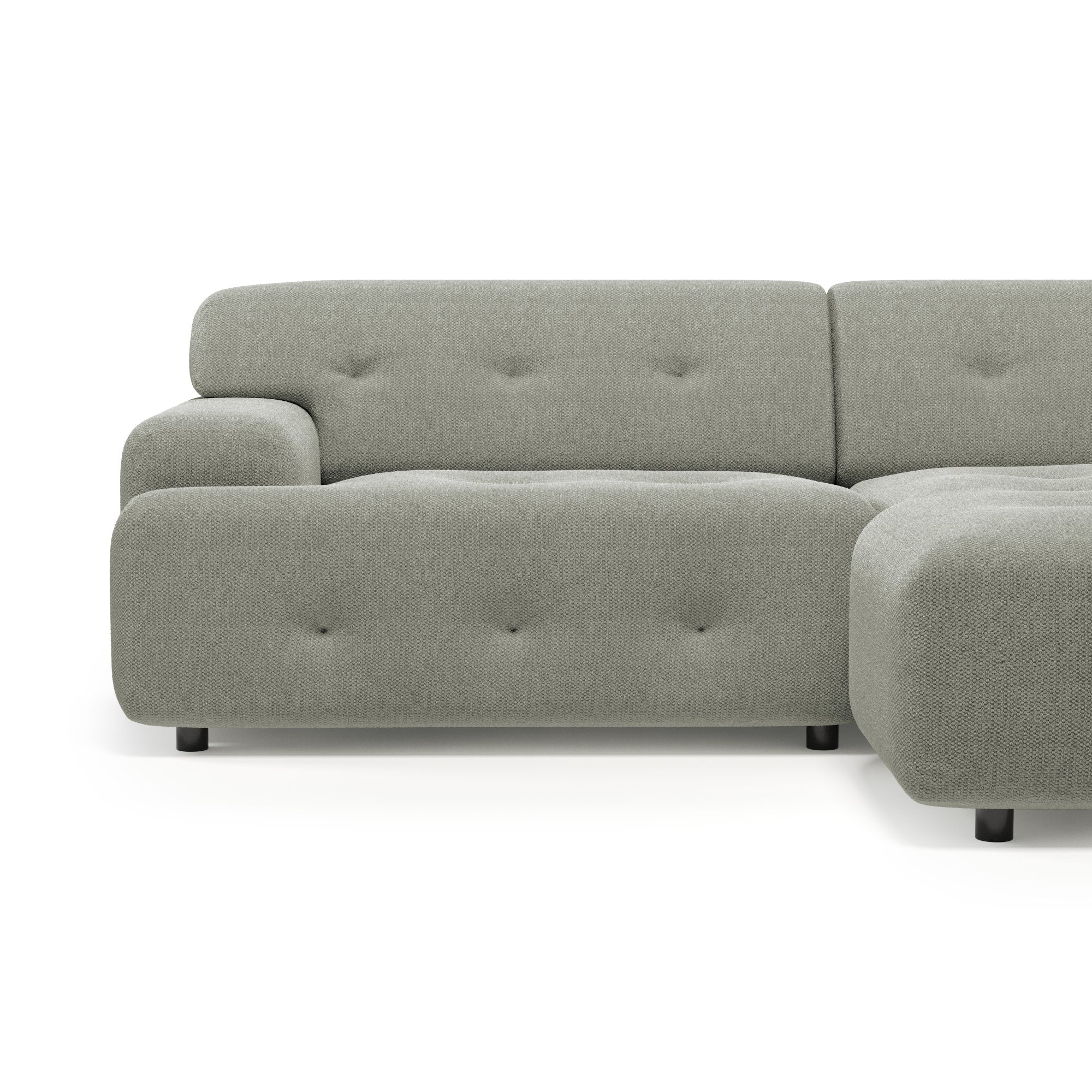 Bob 1,5-seater sofa with chaise-longue Mito 180