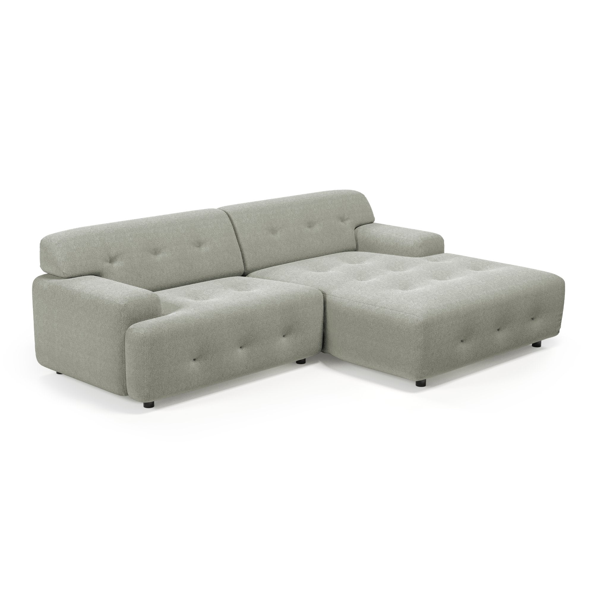 Bob 1,5-seater sofa with chaise-longue Mito 180