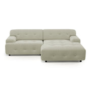 Bob 2-Piece (90") Sectional with Chaise Ivory Basketweave