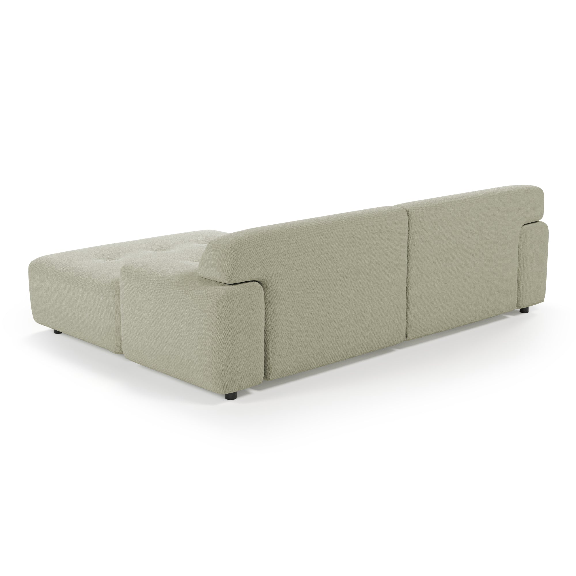 Bob 2-Piece (90") Sectional with Chaise Ivory Basketweave