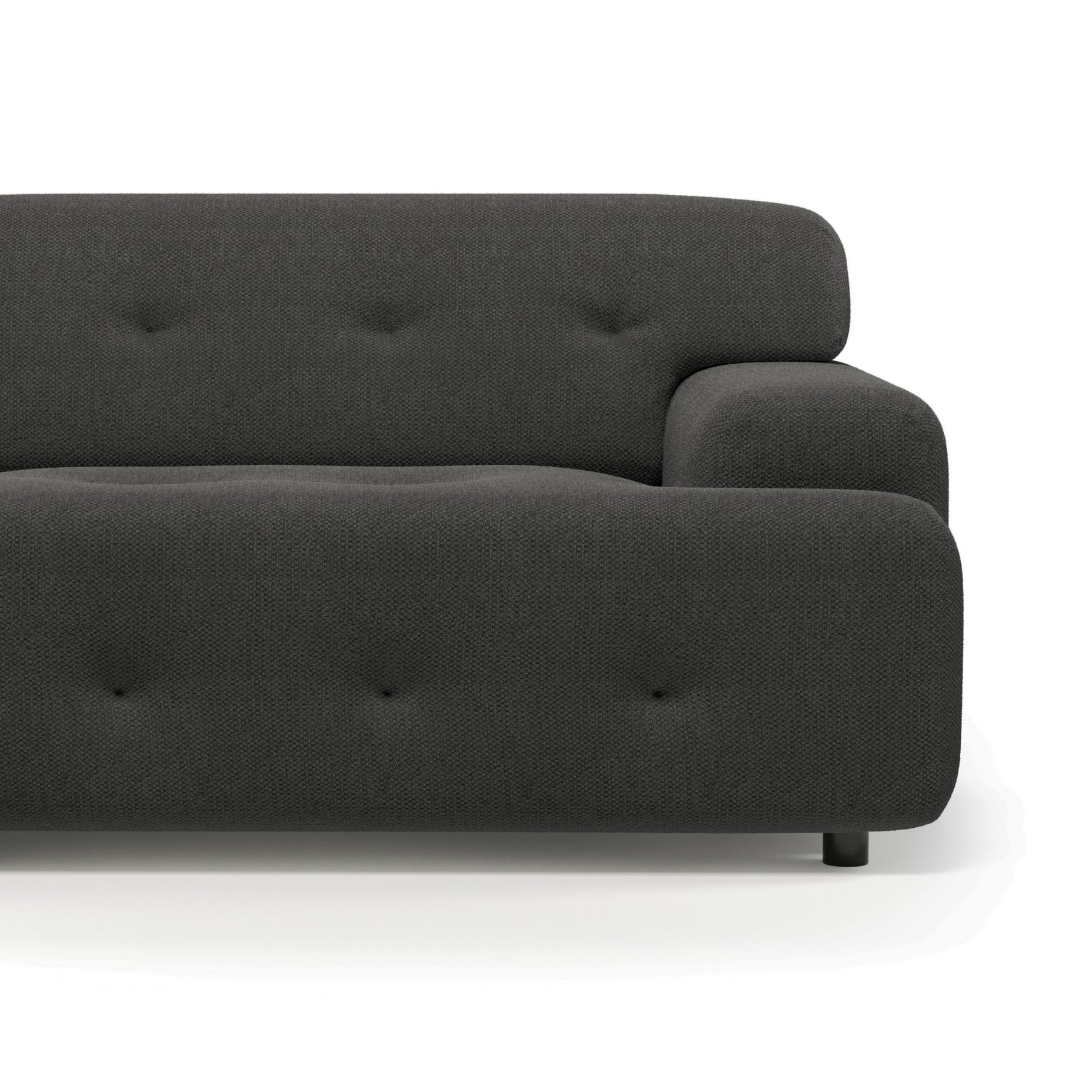 BOB 3-Piece Sectional Charcoal
