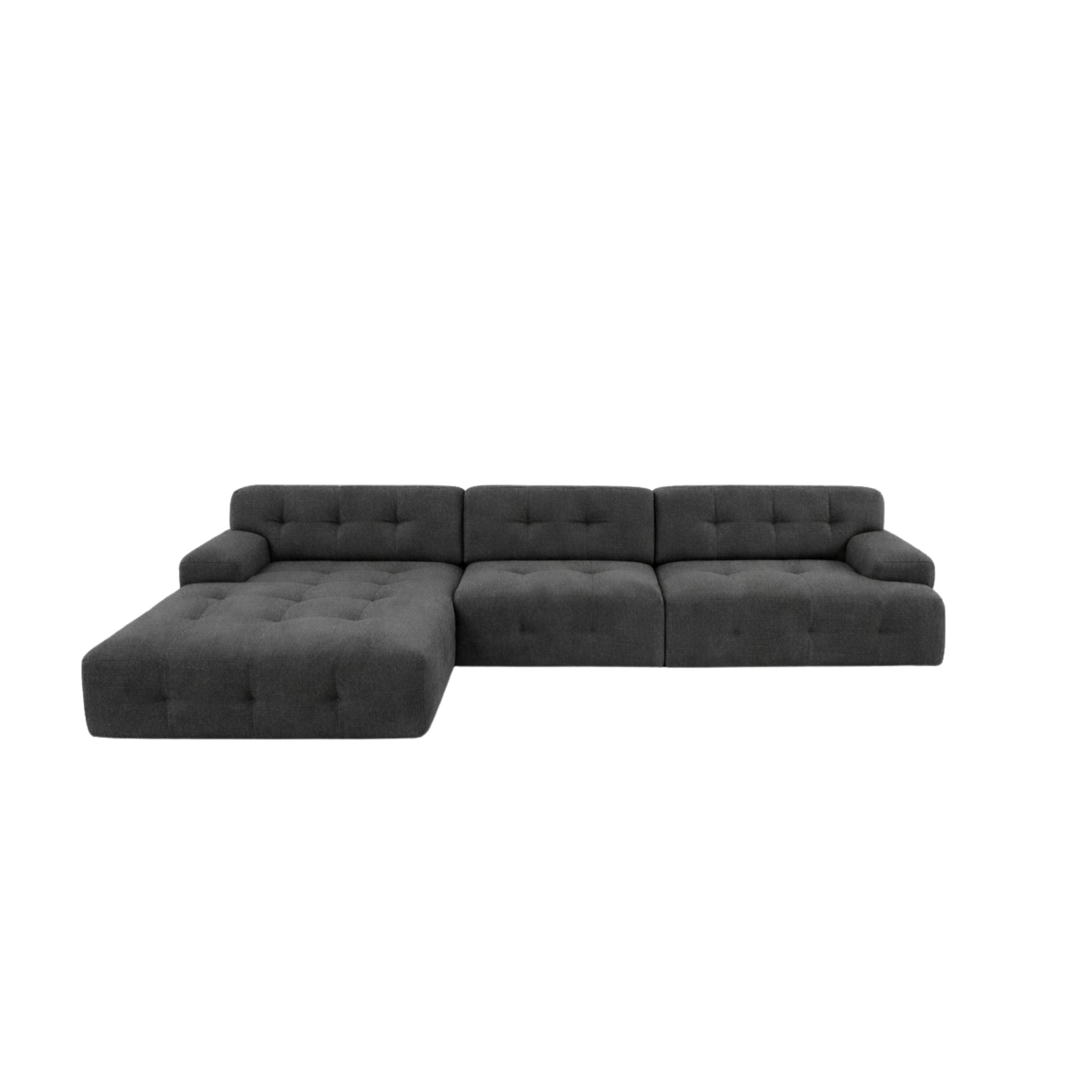 BOB 3-Piece Sectional Charcoal