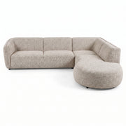 Loures Open-End (108") Sectional Sofa Sand Beige Basketweave