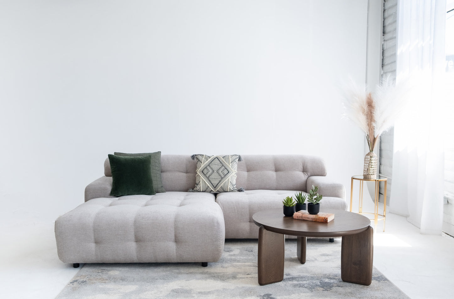 Coffee Table - Tono Solid Wood Deep Walnut