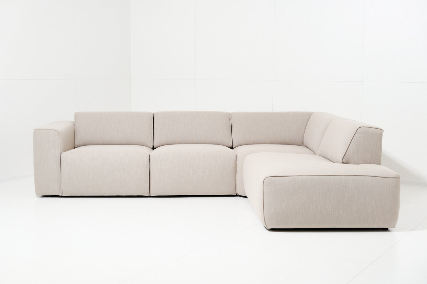 Enjoy Sectional 122" - Sand Grey Right Open-End
