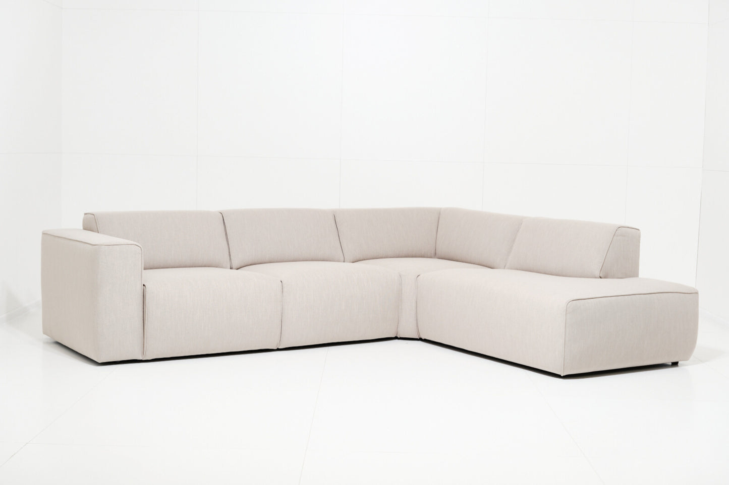 Enjoy Sectional 122" - Sand Grey Right Open-End