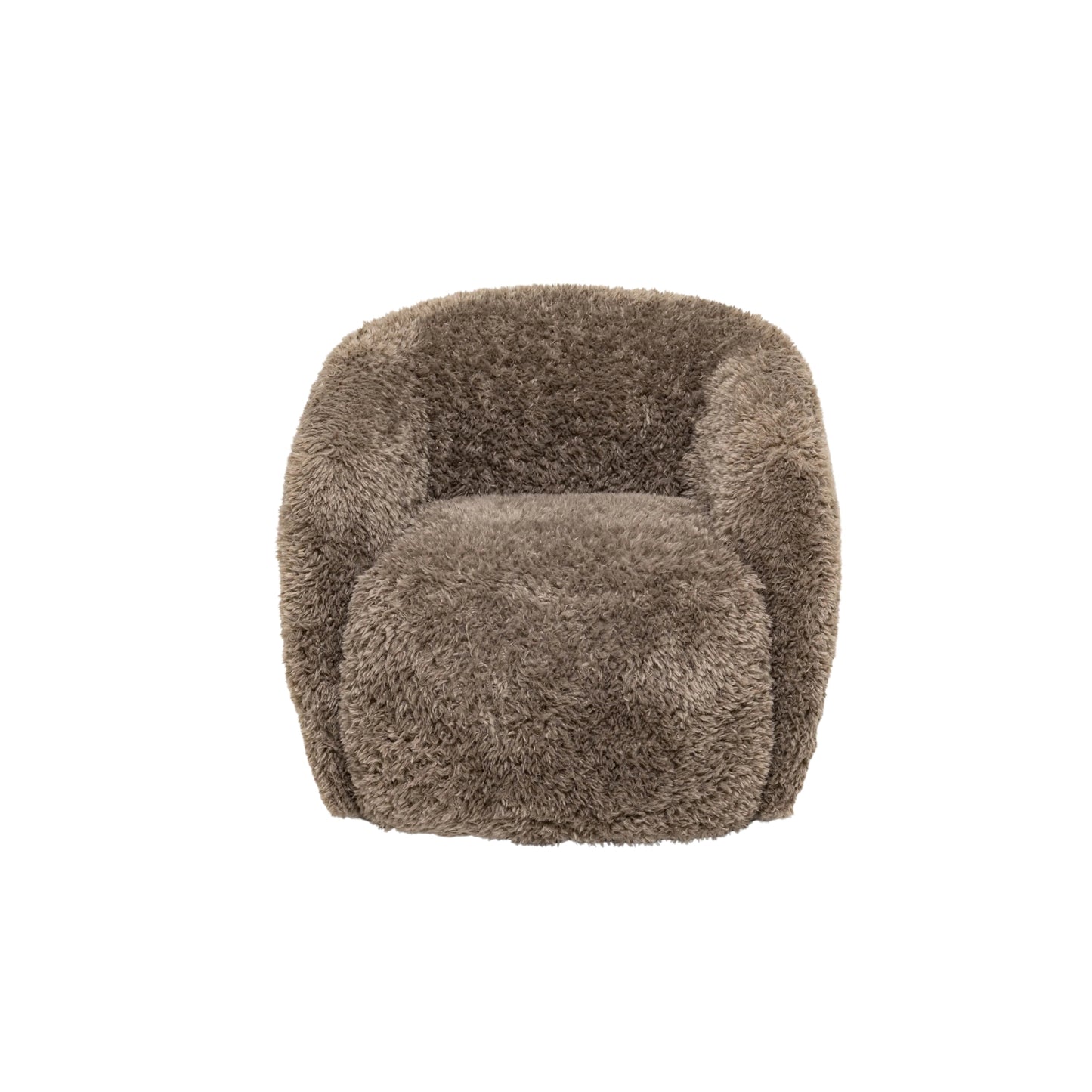 Gela Swivel Barrel Chair 33" High-Pile Performance Fabric