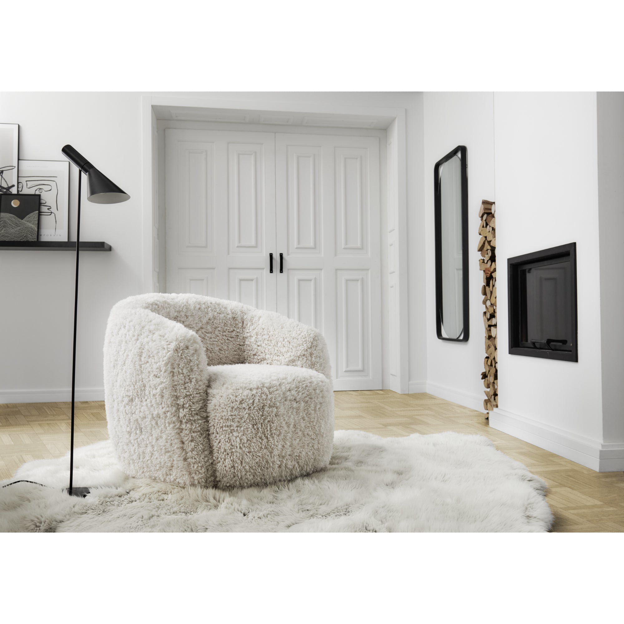 GELA Swivel Barrel Chair Doodle 02