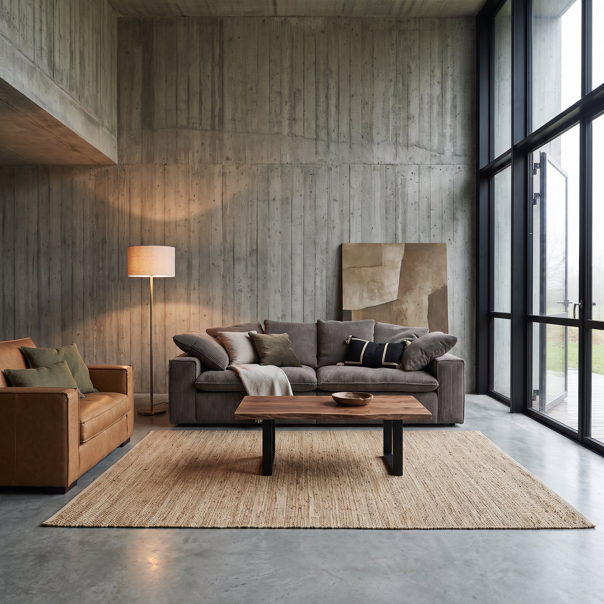 Kiel 2-Piece (90") Cloud Sofa Corduroy