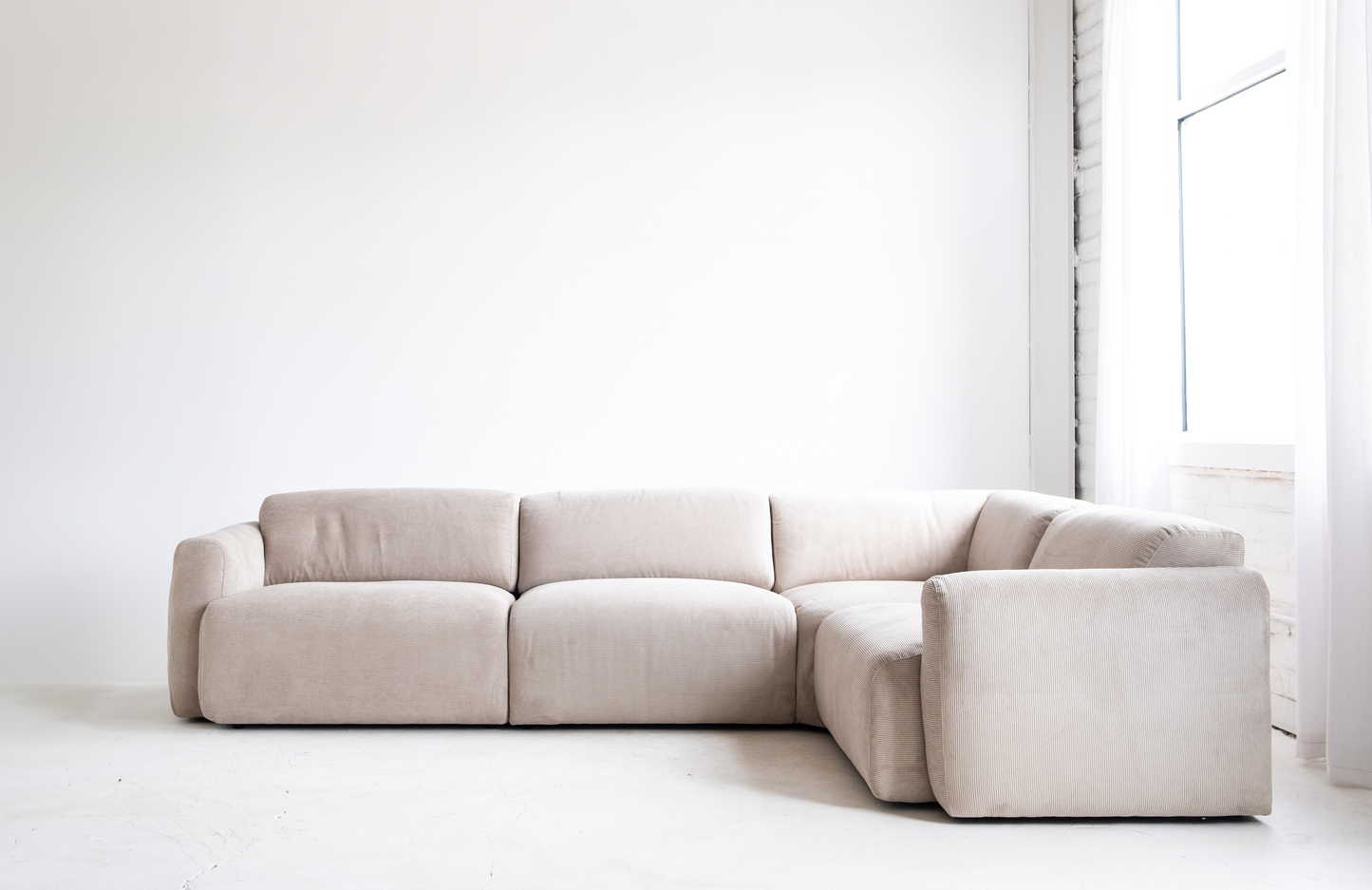 Imola 4-piece Sectional Corduroy 120"