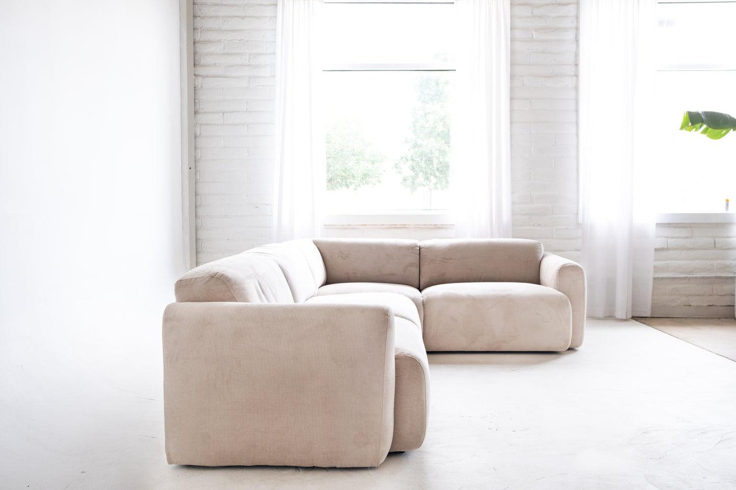Imola 4-piece Sectional Corduroy 120"