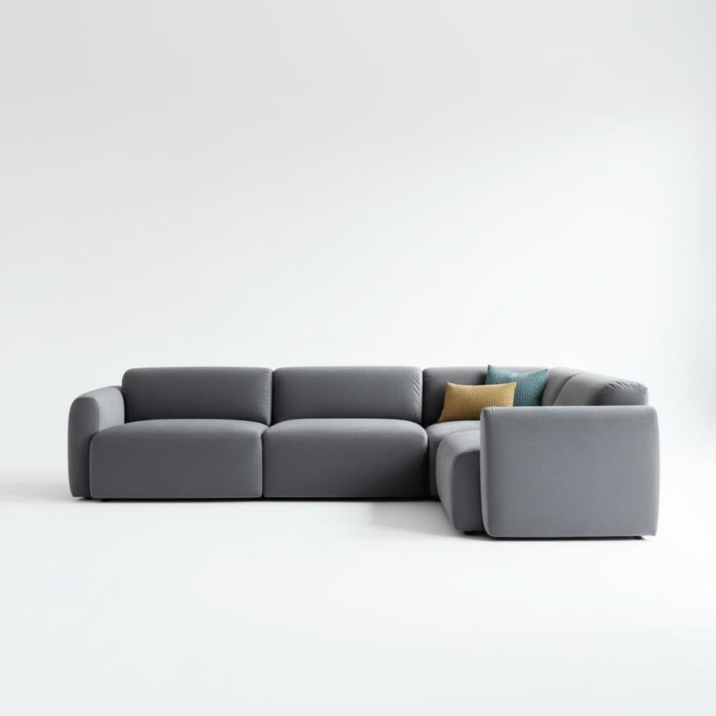 Imola 4-Piece Sectional Velvet 120"